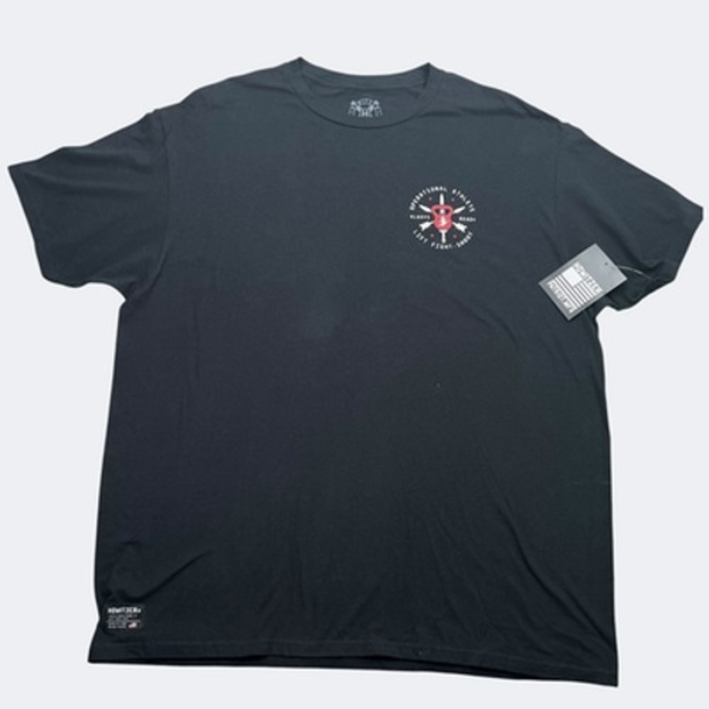 Howitzer Shirt Mens 2XL Black Operational Athlete Lift Fight Shoot Crewneck Tee